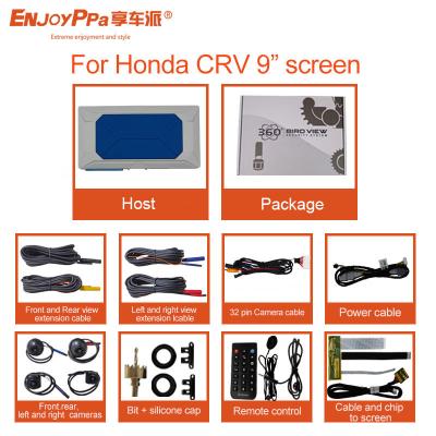 Cina Innovativo sistema di videocamera per auto 360 per Honda CRV con schermo da 9 pollici in vendita