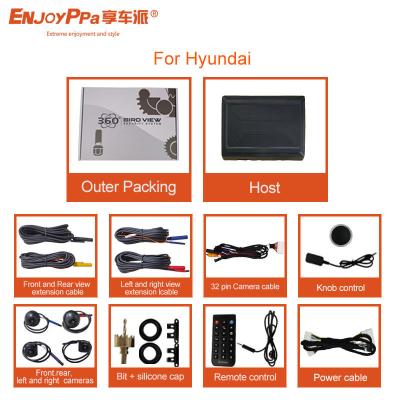 China 4-Channel DVR 1080P Night Vision 360 Car Camera System for Hyundai for sale