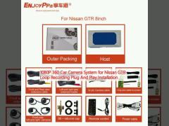 1080P 360 Car Camera System for Nissan GTR Loop Recording Plug And Play Installation