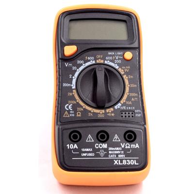 China XL830L Digital Multimeter Handheld LCD Display Portable Backlight AC/DC Ammeter Voltmeter Voltage 145 x 70 x 40mm for sale