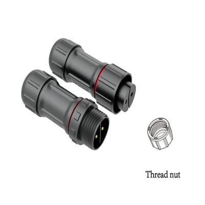 China Conector circular impermeable IP67 M12 Conector circular con rosca de tipo 2 en venta