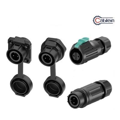 China Conector de dados impermeável de plástico multi-núcleo IP68 Conector masculino-feminino à venda