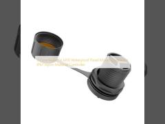 3 Core Male Pin M16 Waterproof Panel Mount Connector IP67 Nylon Material Controller
