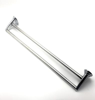 China Bathroom Accessories Wholesale Heater Zinc Alloy Wall Mounted Double Towel Rack for sale