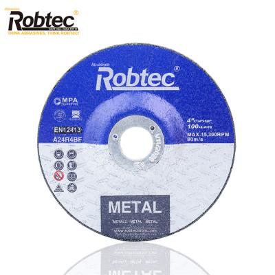 China Grinding wheel for metal Robtec 4' 5inch hot sale and high quality abrasive wheel for metal grinding for sale