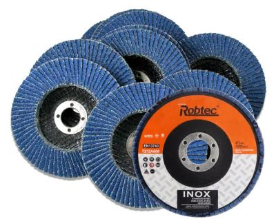 China Grit 125*22mm Robtec 60 Zirconia Fap Disc for sale