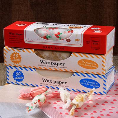 China Food Grade Recyclable Wax Coated Paper For Wrapping Nougat for sale