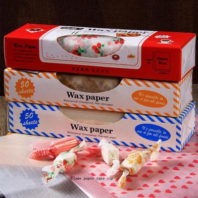 China Recyclable Custom Wax Paper Food Wrapper For Candy Packaging for sale