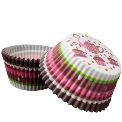 China Disposable Greaseproof Printing Logo Cupcake Paper Baking for sale