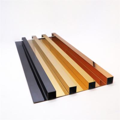 China Modern Hot Sale Metal Ceramic Strip 201 304 Ceramic Edge Trim Customized 316 Grades Tile Wall Corner Decoration Stainless Steel for sale