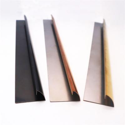 China Modern Customizable Stainless Steel Building Decorative Accessories Metal Material Tile Edge Trimming Panel for sale