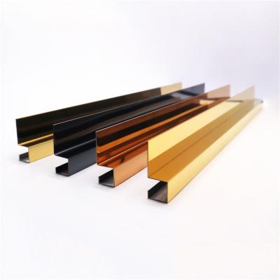 China Modern Free Sample Customized 304 316 L Shape Mirror Stainless Steel Ceramic Tile Trim Edge Tile Corner Trim for sale