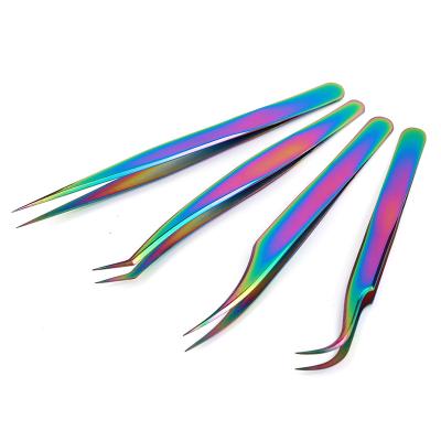 China Professional Customized Eyelash Extension Tweezers 90 Degree Handle Comfortable Good Quality Wholesale Price Cheap Eyelash Extension Tweezers for sale