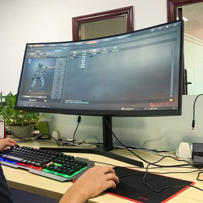 China Factory Direct 21:9 VA Curved Panel Curved Monitor 144Hz 4K Gaming Monitor For Desktop for sale