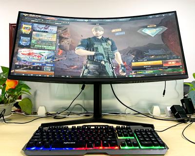 China High Quality Wide Panel Curved 4K 144Hz 99%sRGB R1500 Curved PC 34