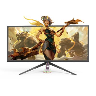 China Speaker RGB Light Monitor 144 Hz Gaming Desktop Computer Monitor 34 Inch Gaming Monitor With USB Port for sale