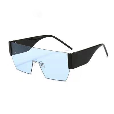 China Fashion sunglasses all in big lens custom frame accept PC custom lenses new trend 2021 logo sunglasses for sale