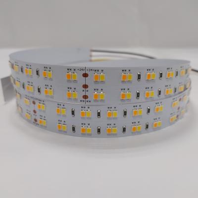 China LANDSCAPE High Brightness 3888lm/M Dual 280led smd 135lm/W 2835 Dual Row 20mm Flexible Led Strip Light Dual Color Adjustable Led Strip Light 3888lm/M for sale