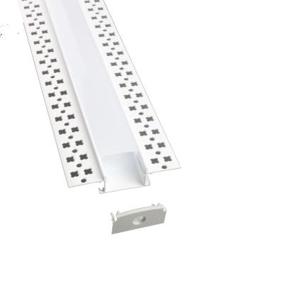 China Decorations Recessed Ceiling Wall Drywall Gypsum Plasterboard Inside Outside Corner Tube Channel Led Alu Aluminum Profiles For Strip Light for sale