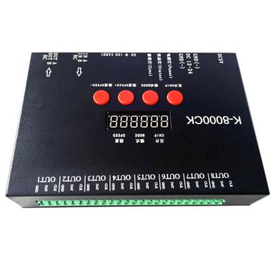 China LED Pixel RGB Color K-8000C Full Color Controller DC5-24V Controller With 2 Years Warranties High Quality 180mm*120mm*30mm for sale