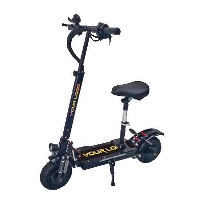 China Unisex HONEY WHALE E5 High Speed ​​Scooter 10 Inch With Fat Tire 1200W*2 Folding Adult Electric Mobility Scooter With Seat for sale