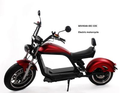 China Hot Sale 3000W 45AH Unisex Fat Tires Chopper Scooters Electric Motorcycle 17inch Bike Electric Scooters Citycoco Scooter For Adults for sale