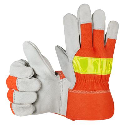 China Sale Resistance Safety Outdoor Gardening Welding Electric Welding Cowhide Warm High Temperature Resistant Gloves for sale