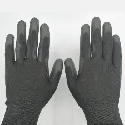 China Outdoor Work Safe And Wear Resistant Breathable Non Slip Gardening Anti Static Diving PU Coated Palm Gloves for sale