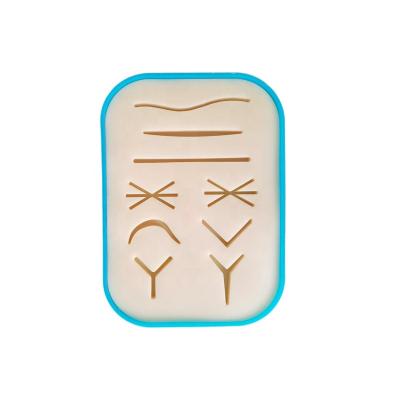 China Silicone Medical Silicone Skins Pad Skin Suture Wound Module Surgical Practice Pad for sale