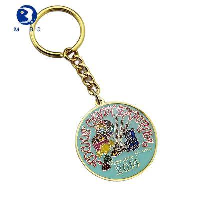 China Souvenir Gifts Promotion Metal paint drop glue key chain Zinc alloy custom key chain logo promotion Metal craft gifts for sale