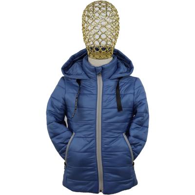 China QUICK DRY Winter White Goose Down Jackets Kids With Reflective Hoodie Girls Down Coats Stripper Jacket for sale