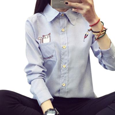 China Anti-pilling Best Selling High Quality Custom Casual Shirt Women Check Design Blouse for sale