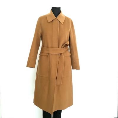 China New Style Autumn Winter Ladies Trench Coat Viable Woolen Women's Long Woolen Women's Coat for sale