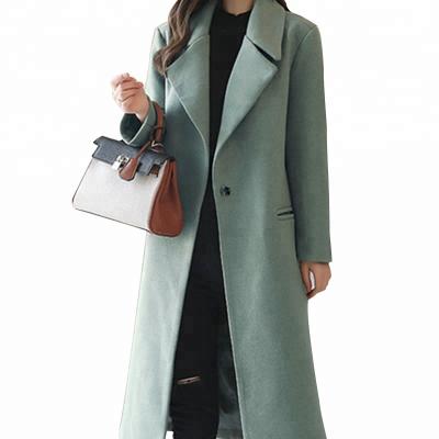 China Latest Viable Desirable Lush Ladies Boiled Cashmere Wool Long Coats On Sale for sale