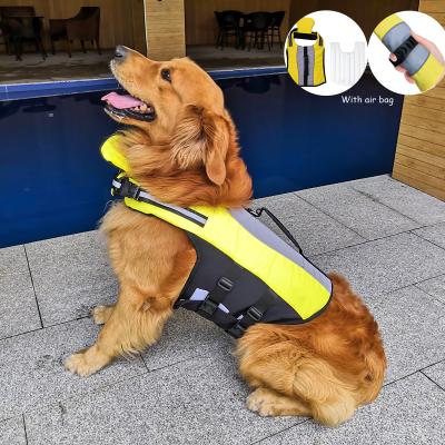 China RTS Airbag Dog Life Vest Swimming Jacket Summer Pet Safe Stocked Life Vest for sale