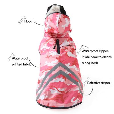 China Stocked Amazon Hot Sale Small Logo Dog Rain Coat Custom Made Dog Clothes Waterproof PU Dog Rain Coat for sale