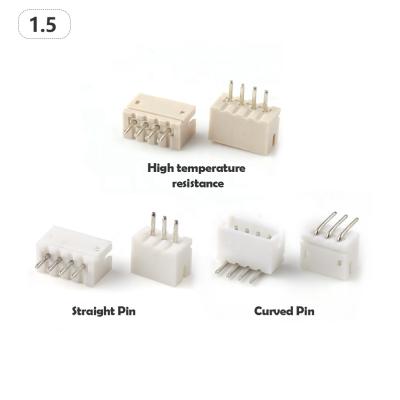 China PCB 2p-16p through hole 1.5mm pitch ZH wire to board connector 1.5mm wafer jst connector for sale