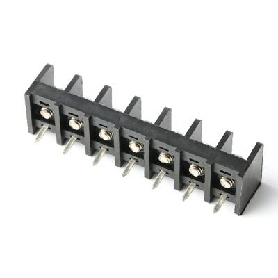 China PA66 / Brass / Tin Plated /Zinc Plated 30A 300V 8 Terminal Block 9.5mm Pitch Power Barrier Electrical Terminal Block for sale