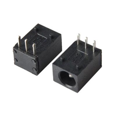 China PCB 90 Degree 3 Pin Female DC Power Jack Socket DC Barrel Power Jack for sale