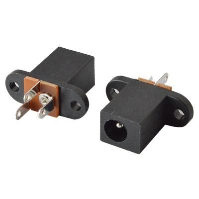 China PCB Power Jack With Two Ears of Jack Plug Socket Dc 180 Degree DC Power Socket for sale