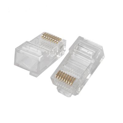 China Gold Plated PCB Socket Rj45 Cat6 8P8C Pass Through RJ45 for sale