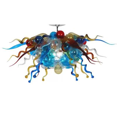 China 100% handmade crystal chandeliers for weddings style chihuly art deco glass chandelier lighting hand blown murano glass chandelier for sale