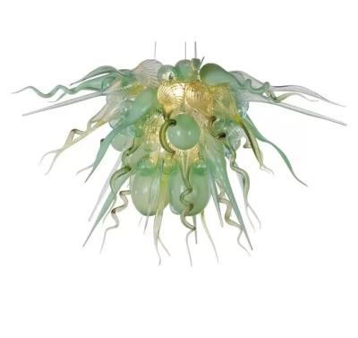 China 100% Handmade Hand Blown Glass Chandelier Cheap Crystal Chandelier Pendant Lights For Dining Room for sale