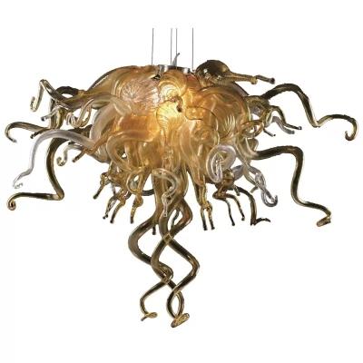 China 100% Handmade Cheap Chandelier Hand Blown Glass Chandeliers Kitchens Lighting Modern Chandelier Luxury For Home for sale