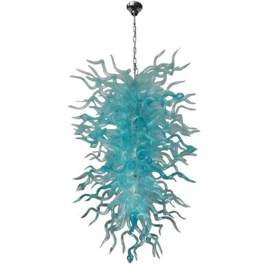 China 100% Handmade Hot Blown Glass Chandeliers Home Luxury Hotel Living Room Decor Lamps Zhongshan Sale Pendant Lights for sale