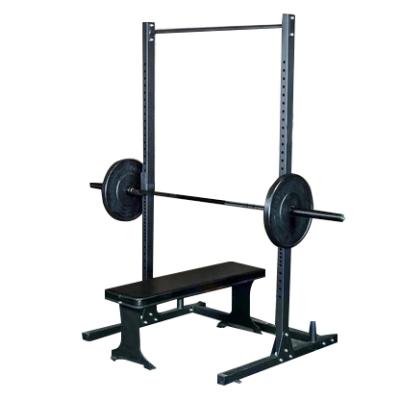 China Universal Commercial Gym Equipment Garage Rack Power Strength Hammer Squat Rack With Pull Up Bar for sale