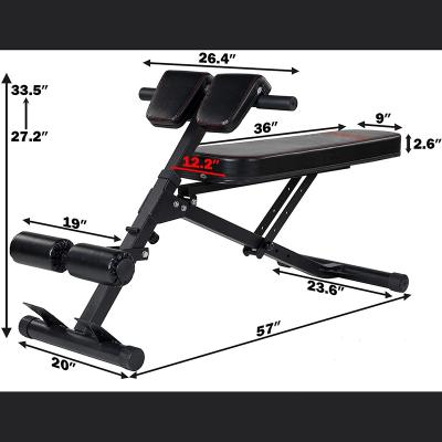 China Hot Sales Indoor Multi Sit Extension Bench Fitness Equipment Gym Home Workout Hyper Roman Bench Abdominal Back Extension for sale