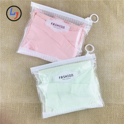 China Recyclable Double Side Sanding Custom Logo Zipper Plastic Packaging Shipping Bags For Garment Garment Bags for sale