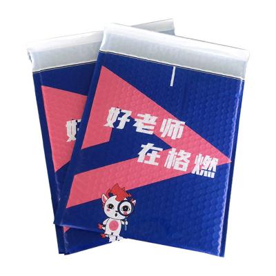 China Eco-Friendly Wholesale Waterproof Pink Bubble Envelope Padded Mailer Bag Custom Print Impact Resistance Poly With Logo for sale