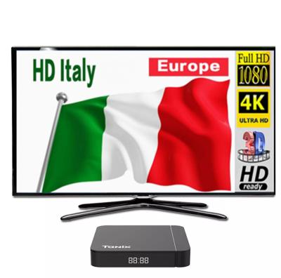 China Italy IPTV subscription 1-12 months subscription with m3u code demo xtream 24H free trial for iptv iptv channels for sale